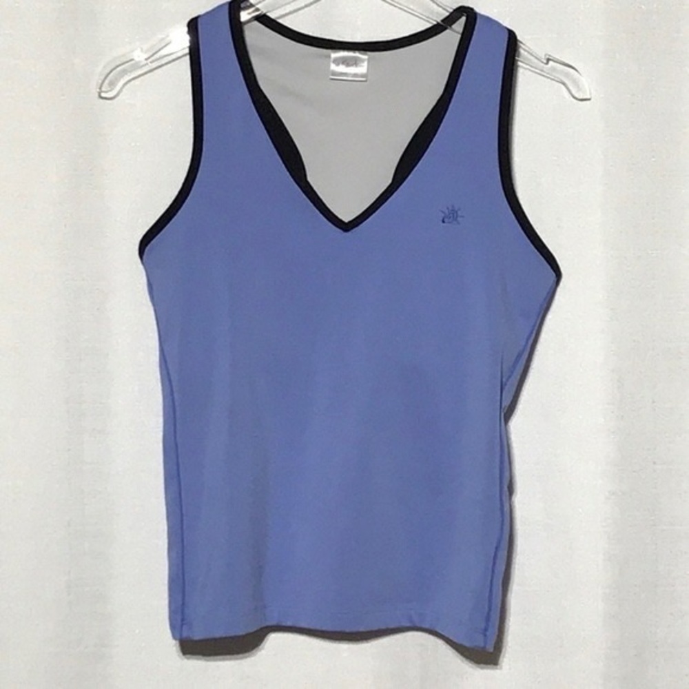 Women's Blue V-Neck Tank Top